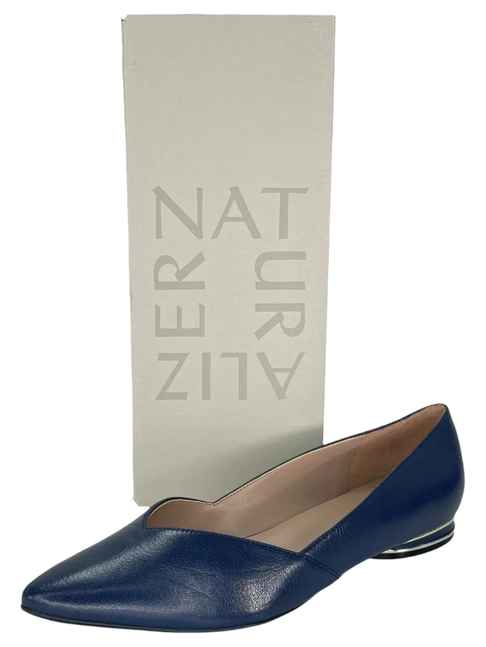 Naturalizer Havana Midnight Blue Leather Womens Flats Size 8.5M